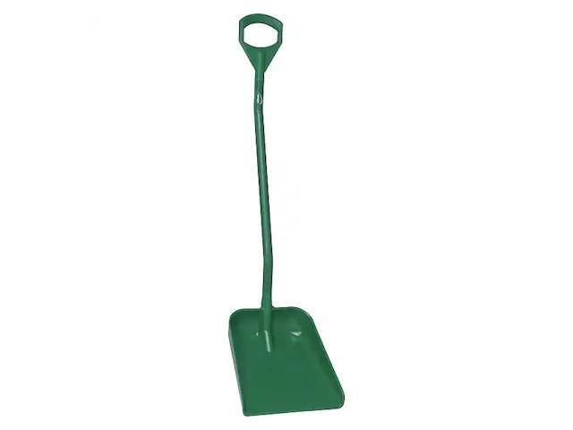 REMCO 56012 Ergonomic Square Point Shovel, Polypropylene Blade, 51.2 in L, Green
