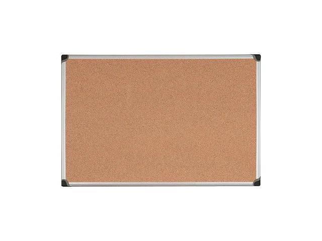Value Cork Bulletin Board with Aluminum Frame, 24 x 36, Natural BVCCA031170