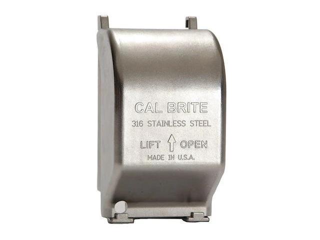 CALBRITE S60000FVCD 1 Gang -Gang Vertical Weatherproof Cover,,316 Stainless