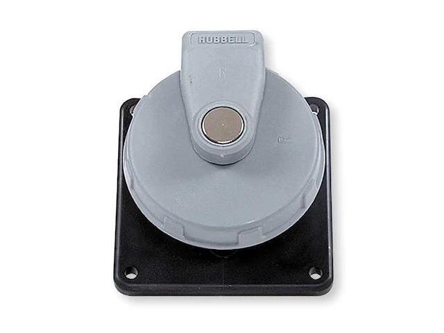 HUBBELL WIRING DEVICE-KELLEMS HBL430R5W IEC Pin and Sleeve Receptacle,30A,600V