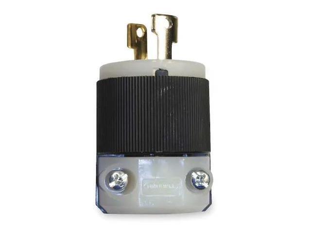 HUBBELL WIRING DEVICE-KELLEMS HBL7545C Locking Plug, L1-15P, 15 A, 125V AC,