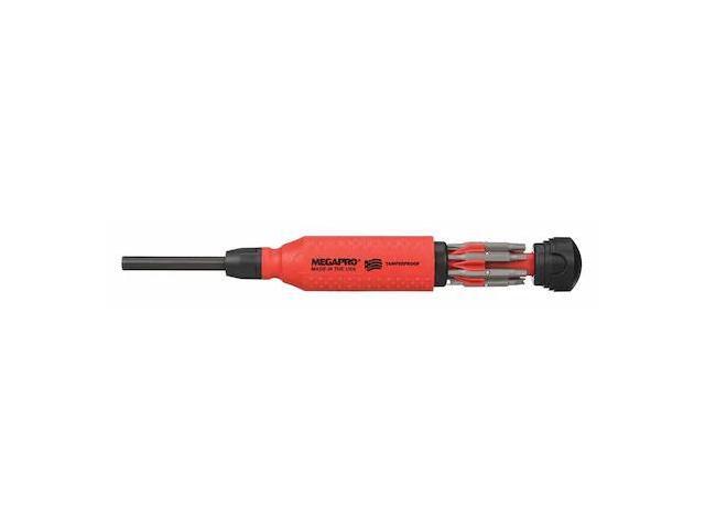 MEGAPRO 151TP-B Tamperproof 15-in-1 Multi-Bit Screwdriver, 8-1/2', Number of