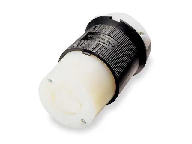 HUBBELL WIRING DEVICE-KELLEMS HBL3523C Locking Connector, Non-NEMA, 10/20 A,