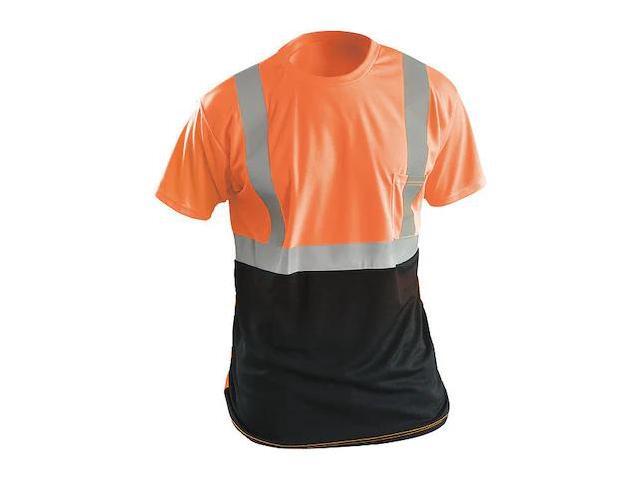 OCCUNOMIX LUX-SSETPBK-O5X Long Sleeve T-Shirt,5XL,ANSI Class 2