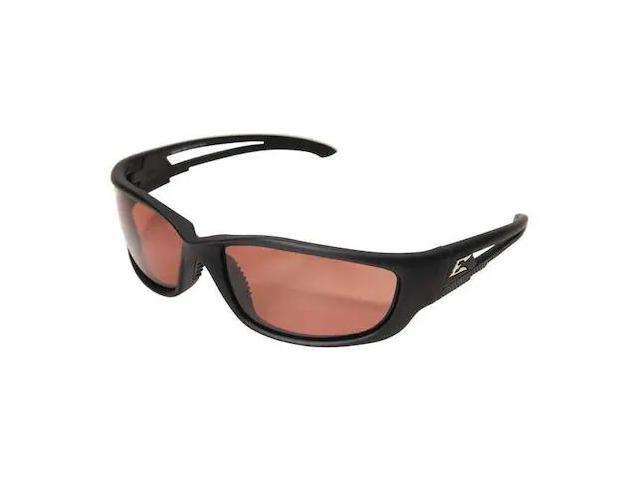 EDGE EYEWEAR TSK-XL215 Kazbek, Safety Glasses, Anti-Scratch, Amber Mirror Lens,
