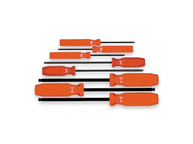 EKLIND 90108 8 Piece SAE Long Handle Hex Key Set, 90108