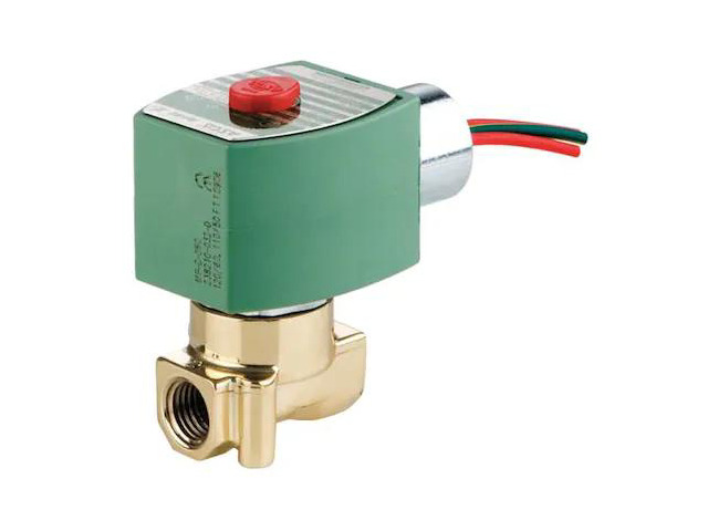 ASCO 8262H114LT Solenoid Valve, 2-Way, 2-Position, Normally Closed, 1/4 in Pipe