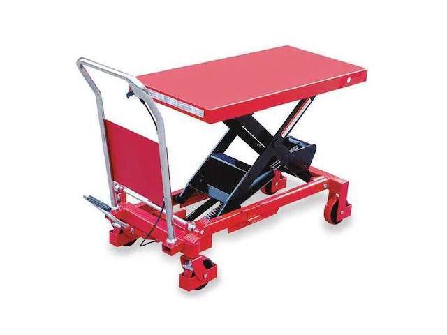 DAYTON 6W804 ScissorLiftTable,46in,20in,Steel,2,000lb