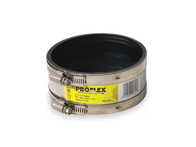 ZORO SELECT 3001-44 Shielded Coupling,For Pipe Size 4' x 4'