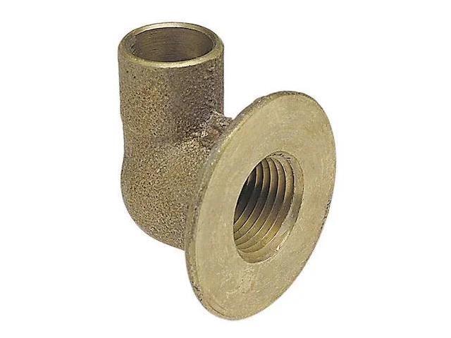 Nibco 708 Cast Bronze Flanged Sink Copper Elbow, 1/2'