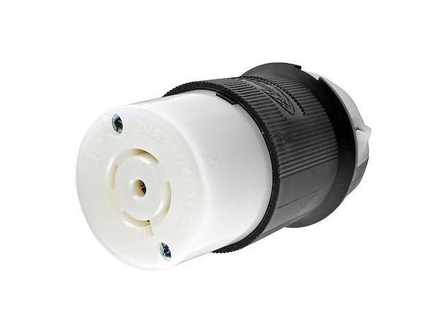 HUBBELL WIRING DEVICE-KELLEMS HBL2523 Locking Connector, L22-20R, 20 A,
