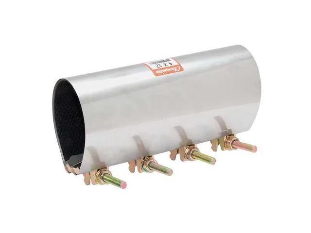 ZORO SELECT 330-1359 Repair Clamp,Three Bolt,7 In,304SS