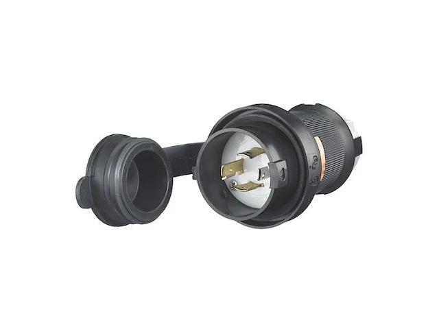 HUBBELL WIRING DEVICE-KELLEMS HBL2411SW Watertight Locking Plug, L14-20P, 20 A,