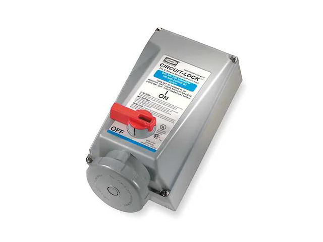 HUBBELL WIRING DEVICE-KELLEMS HBL560MI9W WTMchIntrlkDvc,4P5W,60A,120/208VAC,15hp