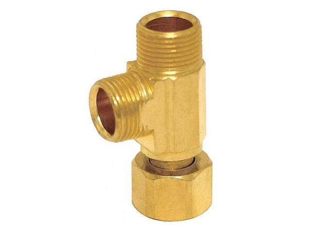 ZORO SELECT 25882LF Outlet Adapter,2-Way,3/8' Inlet Size