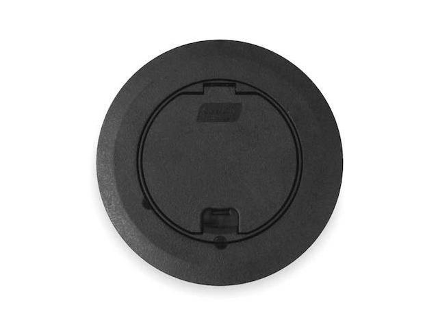 STEEL CITY 68R-CST-BLK Floor Box Cover,Round,6-3/4 in.,Black
