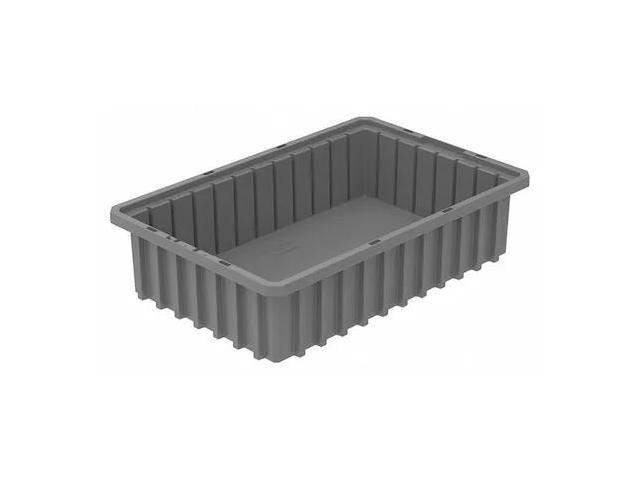 AKRO-MILS 33164GREY Industrial Grade Polymer, Divider Box, Gray, 16 1/2 in L, 4