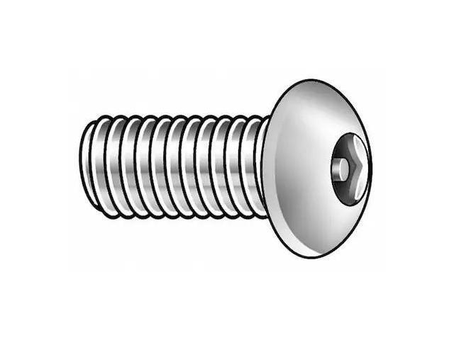 TAMPER-PRUF SCREWS 22270 1/4'-20 x 1 in Hex Button Tamper Resistant Screw,