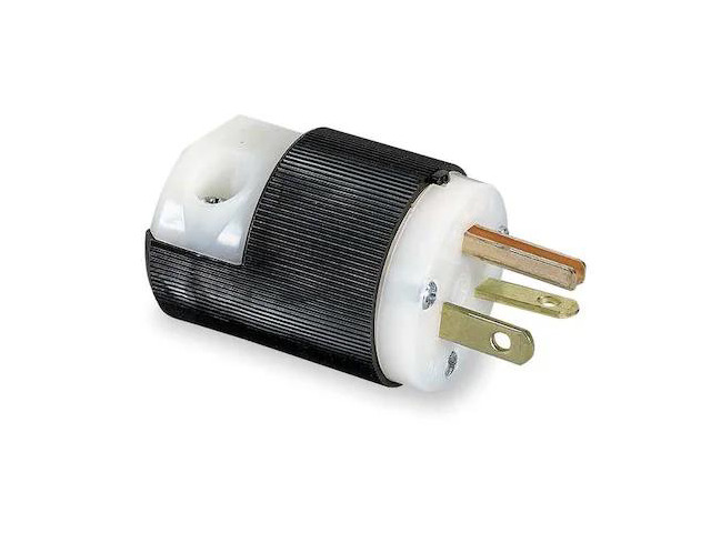 HUBBELL WIRING DEVICE-KELLEMS HBL5466C Straight Blade Plug, 6-20P, 20 A, 250V