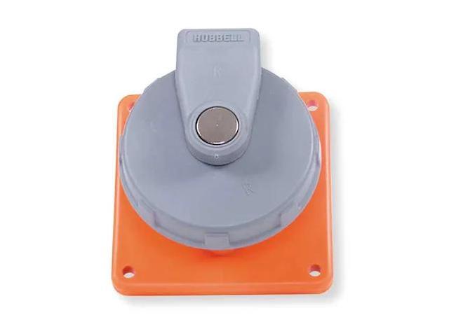 HUBBELL WIRING DEVICE-KELLEMS HBL420R12W Watertight Pin & Sleeve Receptacle, 20