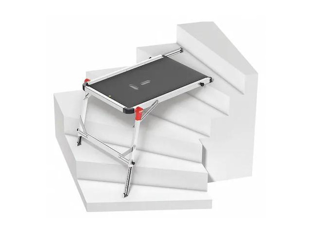 HAILO 9940-001 Ladder Platform,330 lb. Ld Cap.,Aluminum