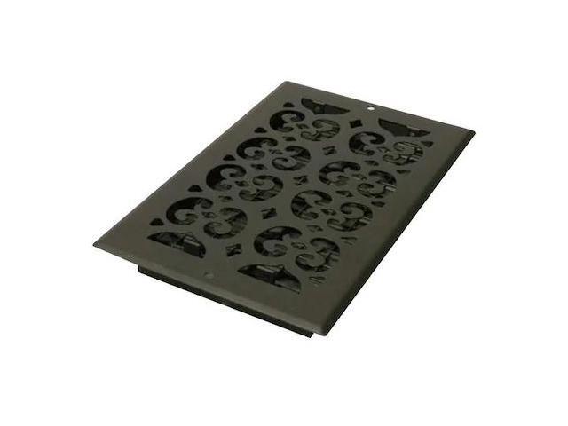 DECOR GRATES ST610W Sidewall/Ceiling Register 7.5 X 11.5, Textured Black, Steel