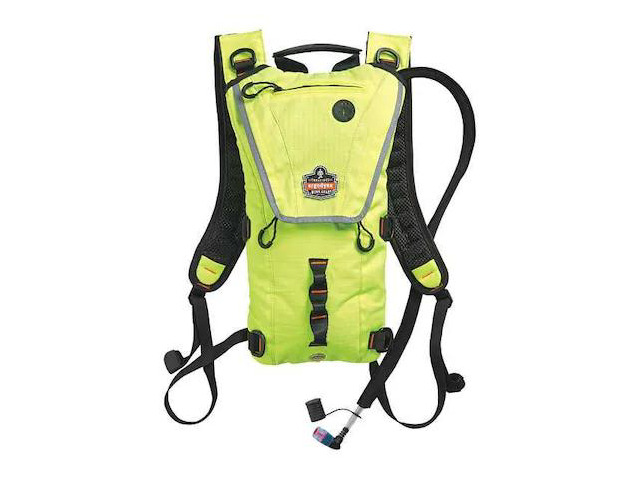 ERGODYNE 5156 Hydration Pack,70 oz./2L,Hi-Vis Lime