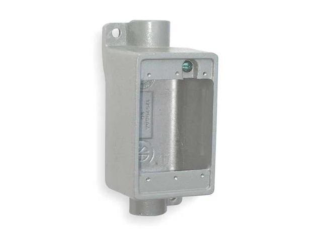 HUBBELL KILLARK FDC-2M Weatherproof Electrical Box, 28 cu in, FDC Box Type, 1
