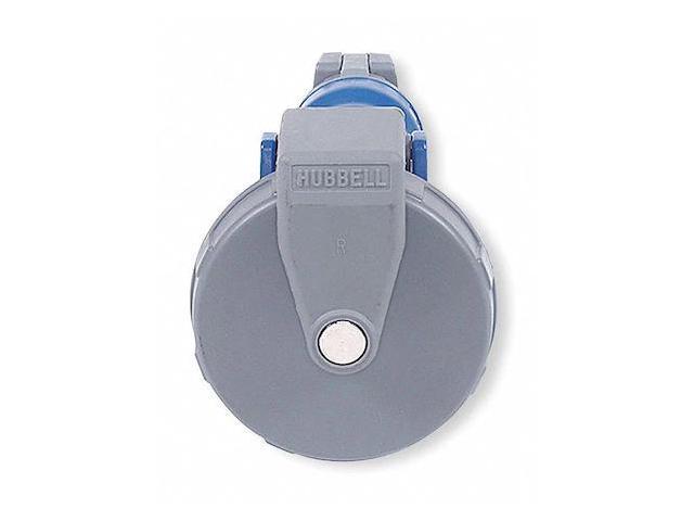 HUBBELL WIRING DEVICE-KELLEMS HBL560C9W IEC Pin and Sleeve Connector,60A,208V