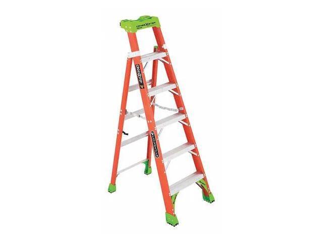 LOUISVILLE FXS1506 6 ft Fiberglass Stepladder, 300 lb Capacity
