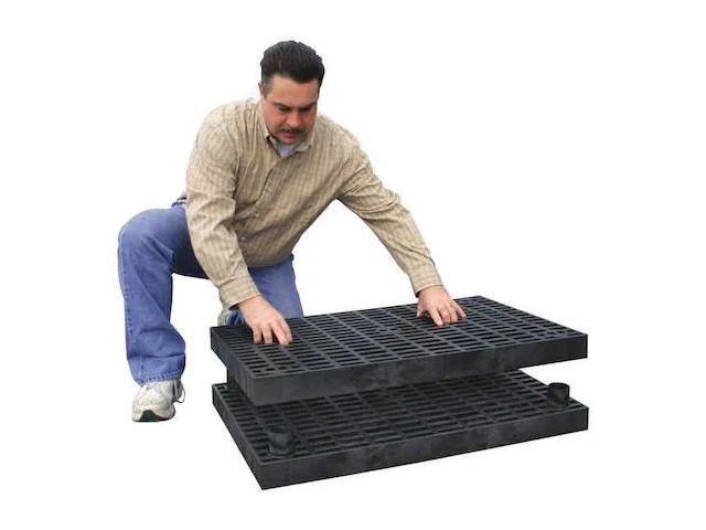 ADD-A-LEVEL A9624B Work Platform Base, Stackable, Plastic, 2-7/8 In H