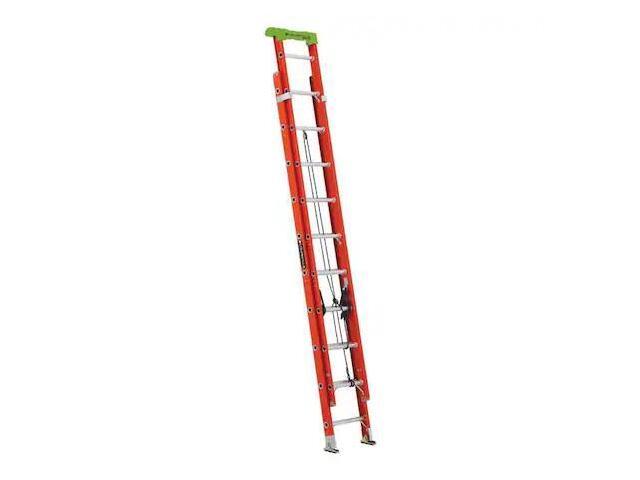 LOUISVILLE L-3022-28PT 28 ft Fiberglass Extension Ladder, 300 lb Load Capacity