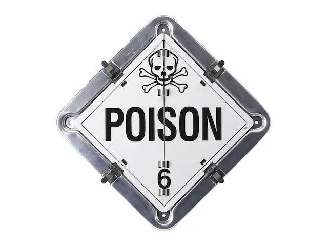 BRADY 59955 DOT Container Placard, Various DOT Classes, Aluminum, 13-5/8' W x