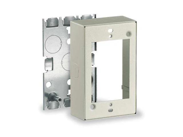 HUBBELL WIRING DEVICE-KELLEMS HBL5748IVA Switch and Receptacle Box,Ivory
