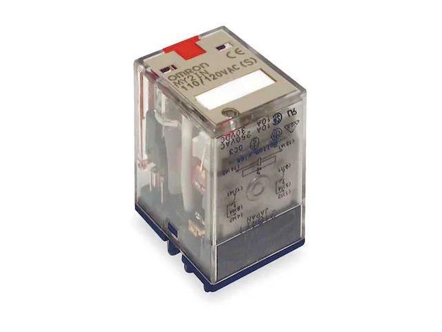 OMRON MY2IN-DC12(S) Plug-In, General Purpose Relay, Square, 10 A, 8 Pins,