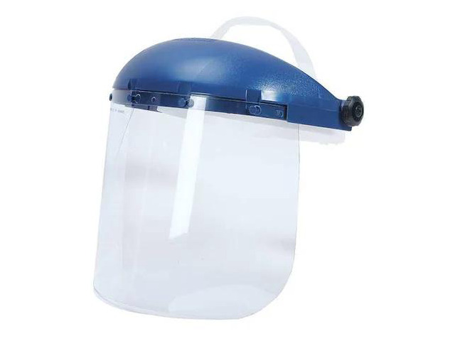 SELLSTROM S39010 Pin Lock Face Shield Assembly, Clear Visor, 8' Height, Pinlock