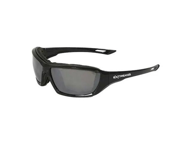 RADIANS XT1-61 Extremis, Safety Glasses, Anti-Fog, Silver Mirror Lens, Black