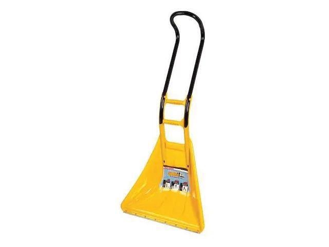 ZORO SELECT 1625300 Snow Shovel, 13 1/4 in W x Steel Blade, 48 in L Fiberglass