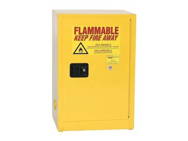 EAGLE MFG 1925X Hazardous Material Storage Cabinet, 12 gal, 1 Shelves, Steel,