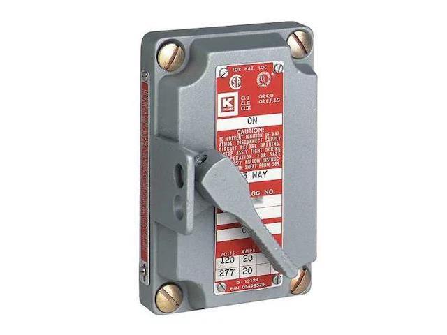 HUBBELL KILLARK XS-1C Switch Assembly Front Cover, XS Series, 1 at 120V, 2 at