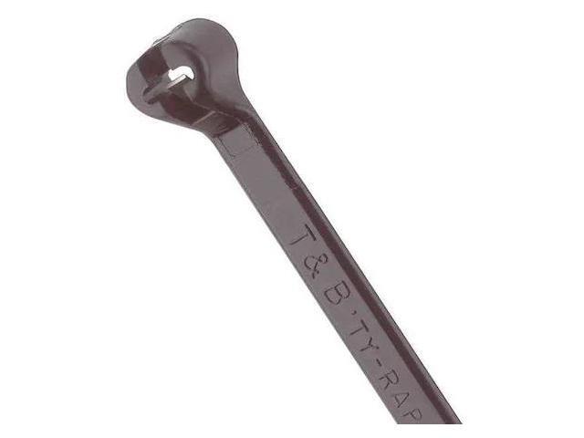 TY-RAP TY24MX Cable Tie, 5-1/2 in L, 1-1/4 in Max Bundle Dia., Black, Nylon