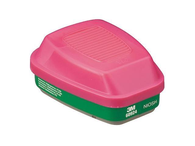 3M 60924 Combination Cartridge, Bayonet, AM, MA, P100, Green/Magenta
