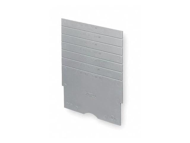 HUBBELL WIRING DEVICE-KELLEMS S1DIV1 Side by Side Divider, Rectangular, PVC