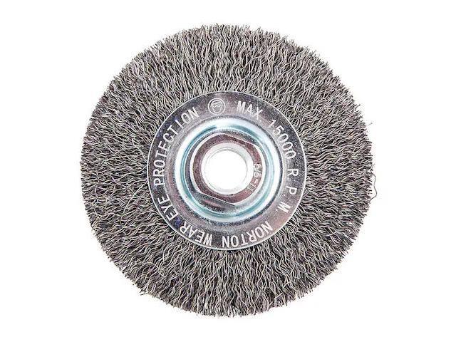 ZORO SELECT 66252839001 Wire Wheel Brush,Arbor Hole Mount