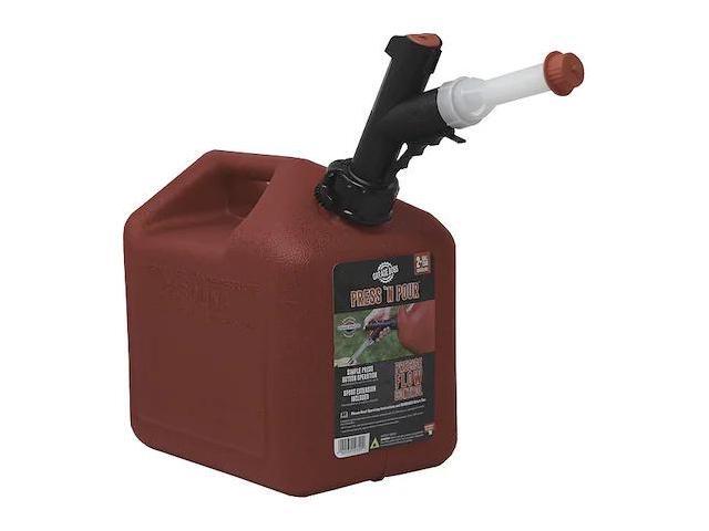 GARAGEBOSS GB320 Gas Can, Polyethylene, 2 gal, Gasoline, Red