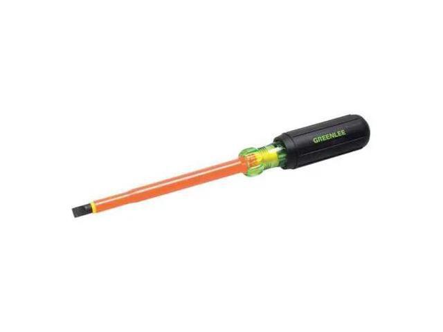 GREENLEE 0153-15-INS Insulated Slotted Screwdriver 5/16 in Round