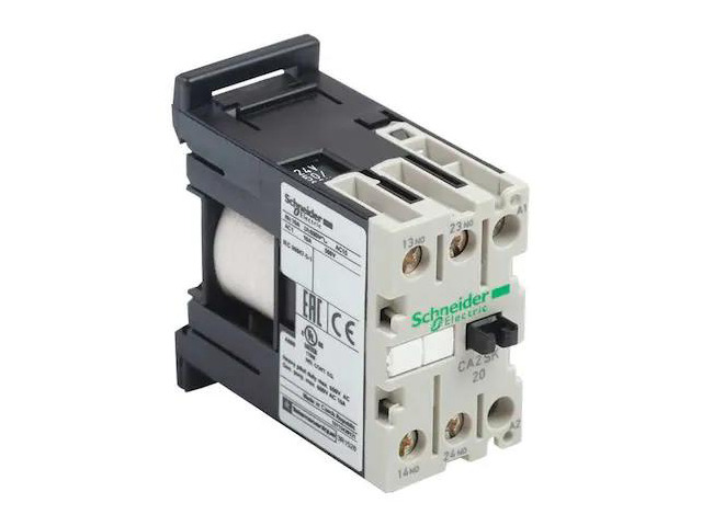 SCHNEIDER ELECTRIC CA2SK11U7 IEC Control Relay, 1NO/1NC, 240VAC, 10A