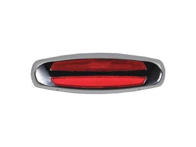 Maxxima Red Clearance Marker Light, J2042, J592e, P2, P3, Permanent, Oval