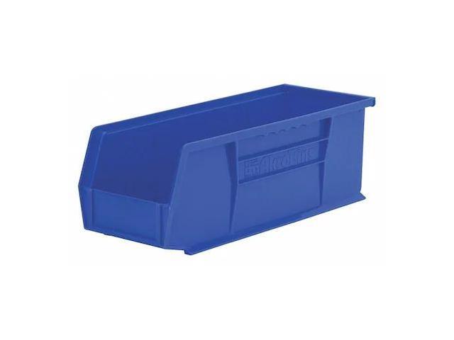 AKRO-MILS 30234BLUE Hang & Stack Storage Bin, Plastic, Blue, 5 in H, 5 1/2 in