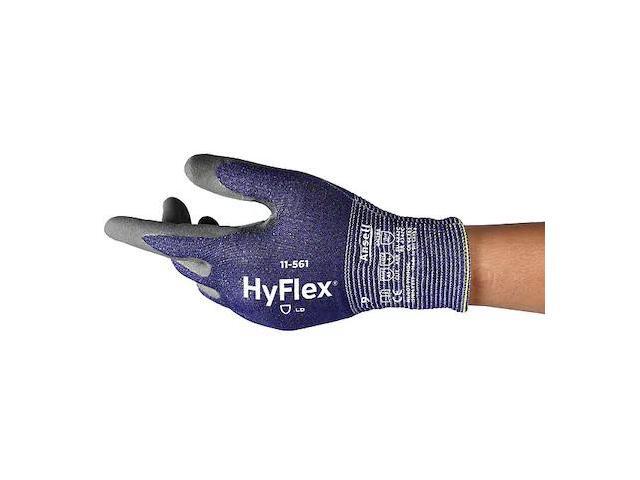 ANSELL 11-561 Hyflex Cut-Resistant Gloves, A3 Cut, Nitrile, Intercept Knit,